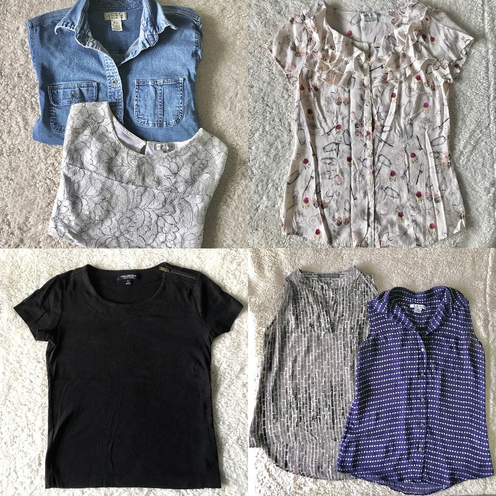 6 Women’s Size Small Tops in Excellent to Good Condition Bundle